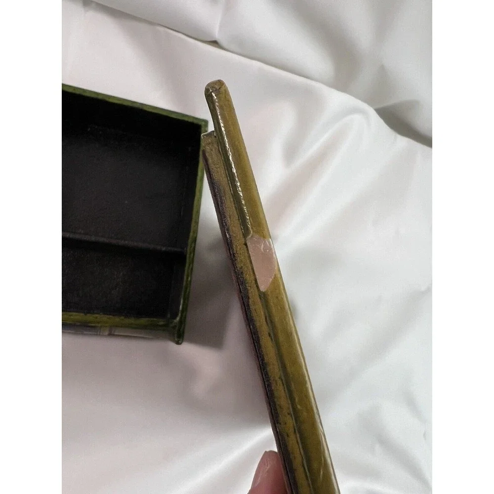 VTG Collectible‎ ceramic Unique Book Shape Jewelry/Decorative/business card Box